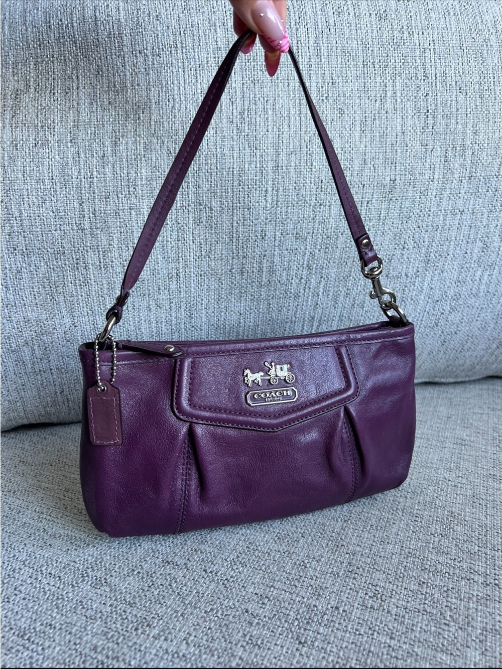 Coach Purple Leather MINI Shoulder Bag